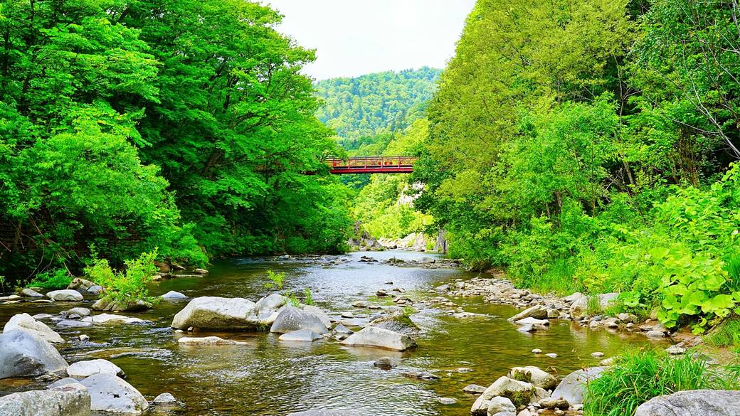 二見定山の道 二見吊橋 / 2