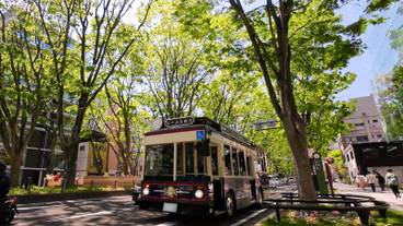 市内を走るるーぷる仙台 / 4