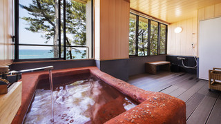 ツインベッドと畳 オーシャンビュー半露天風呂 [和洋室] 禁煙