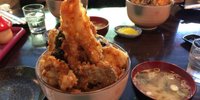 デカ盛りすぎ！北海道滝川の「喫茶マリン」で海老天タワーに挑戦！