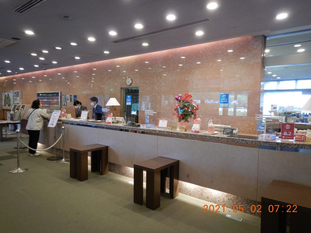 ここがフロントです。もっと親切心が欲しい！