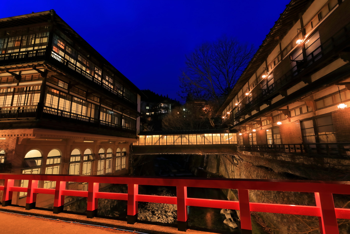 【群馬県】四万温泉 積善館の夜景