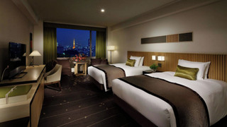 [アッパーフロア] タワーサイド デラックスツインルーム　エキストラベッド付 (禁煙) サウナ利用込