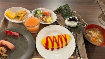 朝食ビュッフェの盛り付け一例 / 5