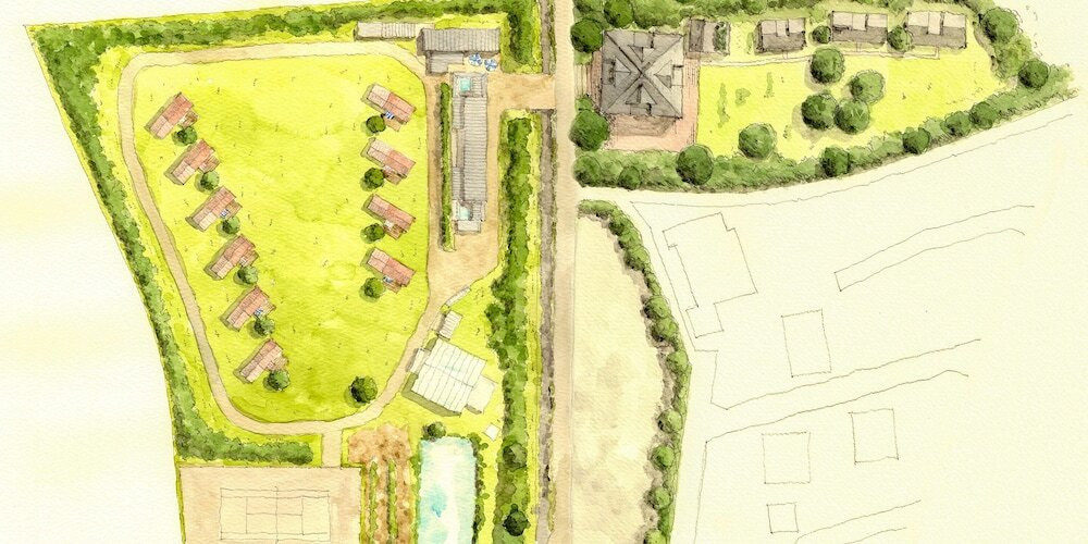 宿泊施設の地図