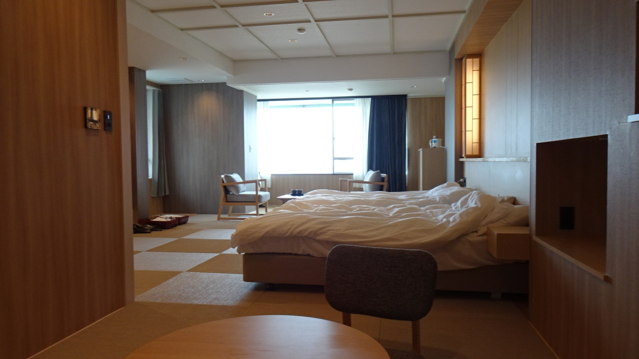 広い部屋をいただきました。