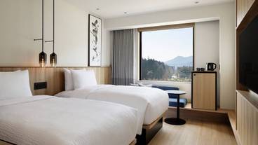 ツインルームの窓側 / 1