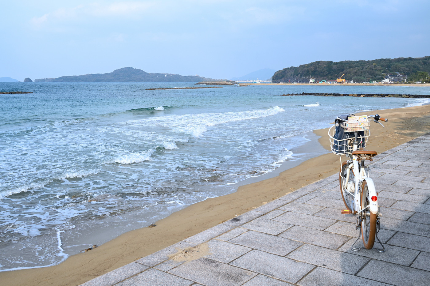 【山口県萩市】菊ケ浜海岸沿いの自転車道