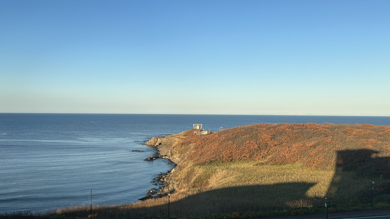 部屋からの眺望。ラ•ルーナが見えます。