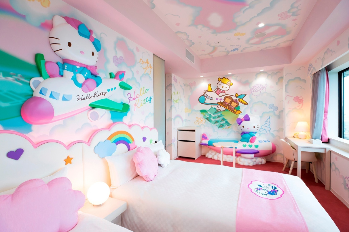 飛行機が見えるお部屋やキティルームがあって子供も大喜び♪4057226