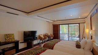 【露天風呂付きアジアンツインルーム】禁煙 36平米