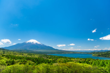 View from Mt.Fuji Yamanakako panorama platform