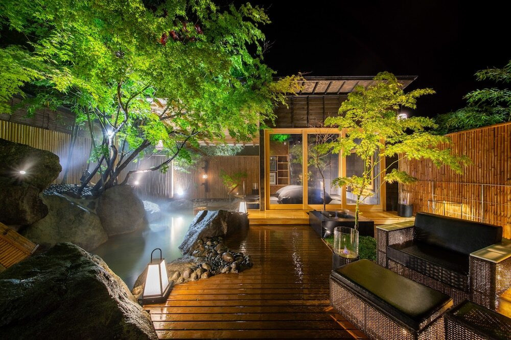 客室露天風呂「古久庵」