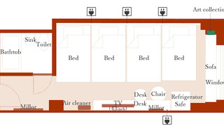 ツインルーム 禁煙