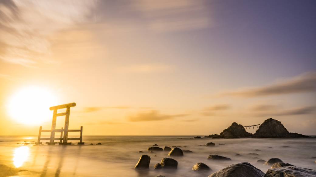 夕日絶景スポット 桜井二見ヶ浦 / 3