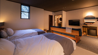 【本館】ツインルーム「朝霧-Asagiri-」【41㎡】 [スタンダード] [ツインルーム] [禁煙] [マウンテンビュー]