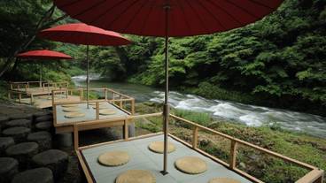 鶴仙渓 川床 / 2