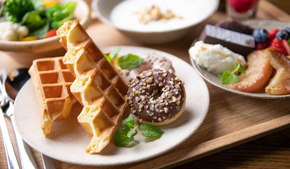 朝食 洋食例 ワッフル等 / 3