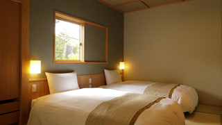 (湯の坐) 和洋室 天然温泉檜内風呂 １階