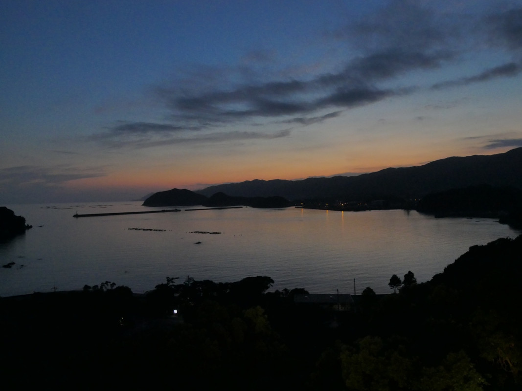 ベランダから見た夕焼け。