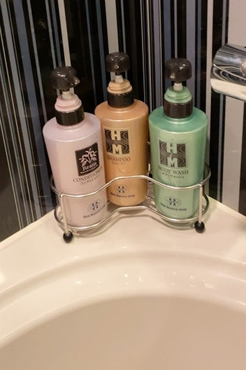 シャワーが「ミラブル」、アメニティーは花王さんでした