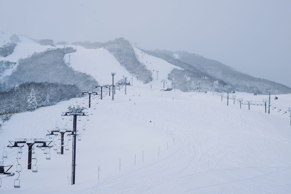 ホテルから眺めるゲレンデ
