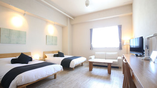 プレミアム ツインルーム 禁煙 (タオルの交換、ゴミの回収のみ毎日実施・4泊以上でのご宿泊は3泊毎に通常清掃)