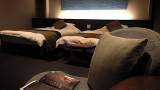 温泉露天風呂＆ウッドデッキ付 44平米 (山のテラス･ベッド) 禁煙