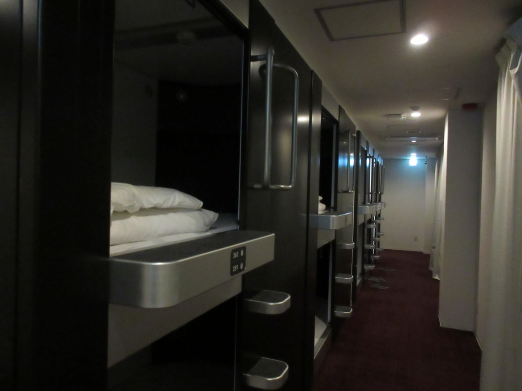 静かな環境のカプセルルーム