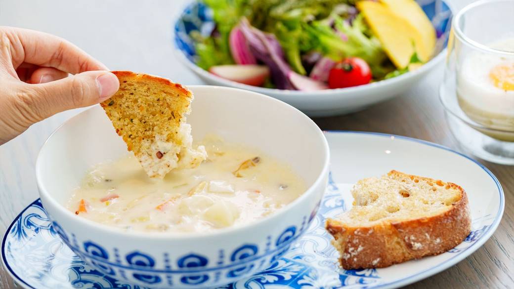 朝食一例／クラムチャウダー / 3