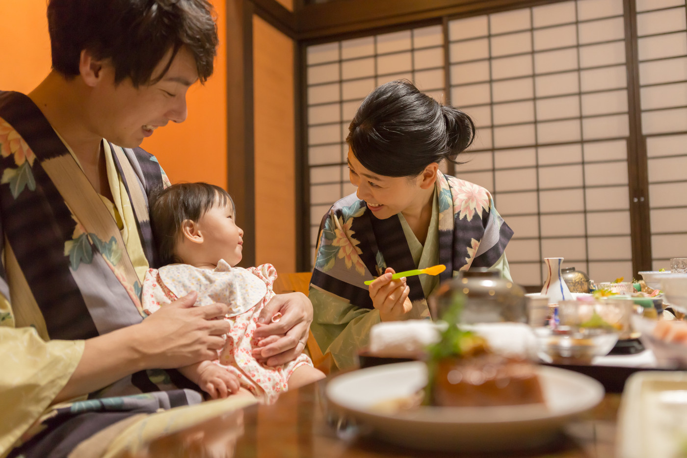 Hot spring trip　8 months old