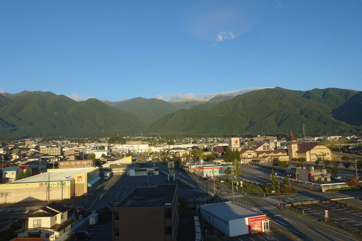 部屋から千畳敷方面が見えました