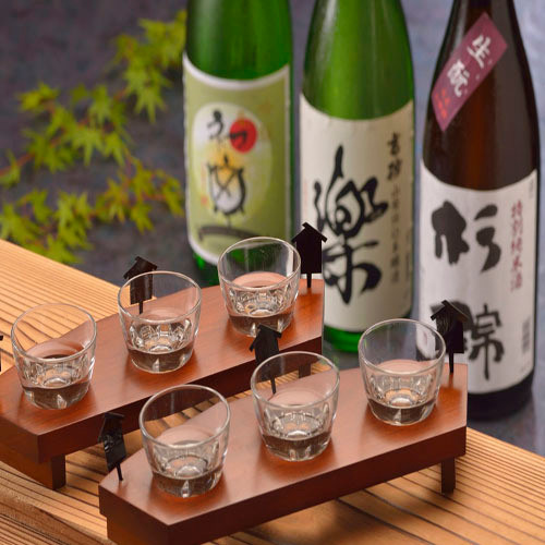 地酒飲み比べ