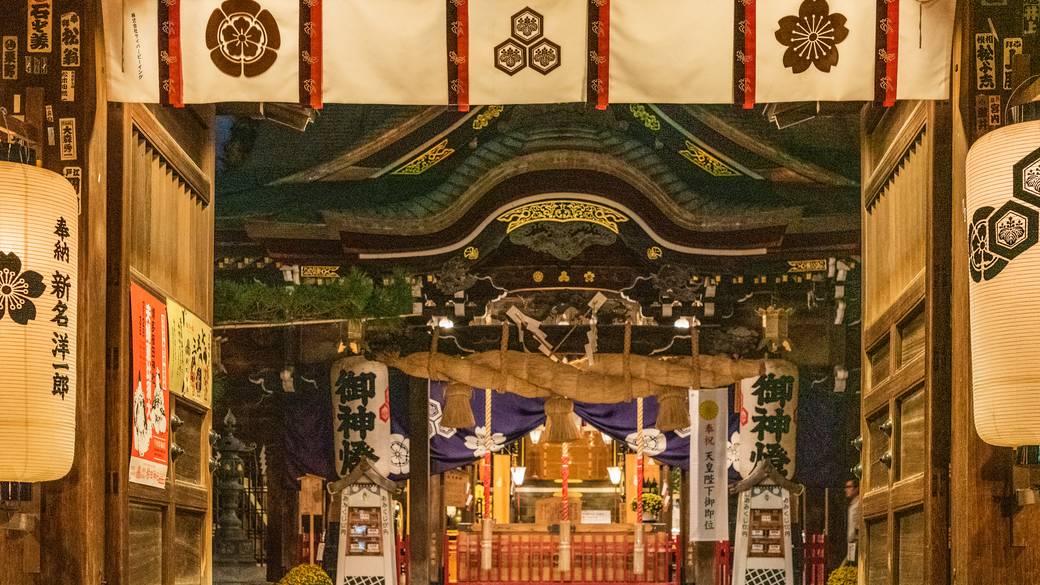 櫛田神社/宿から徒歩約10分 / 1