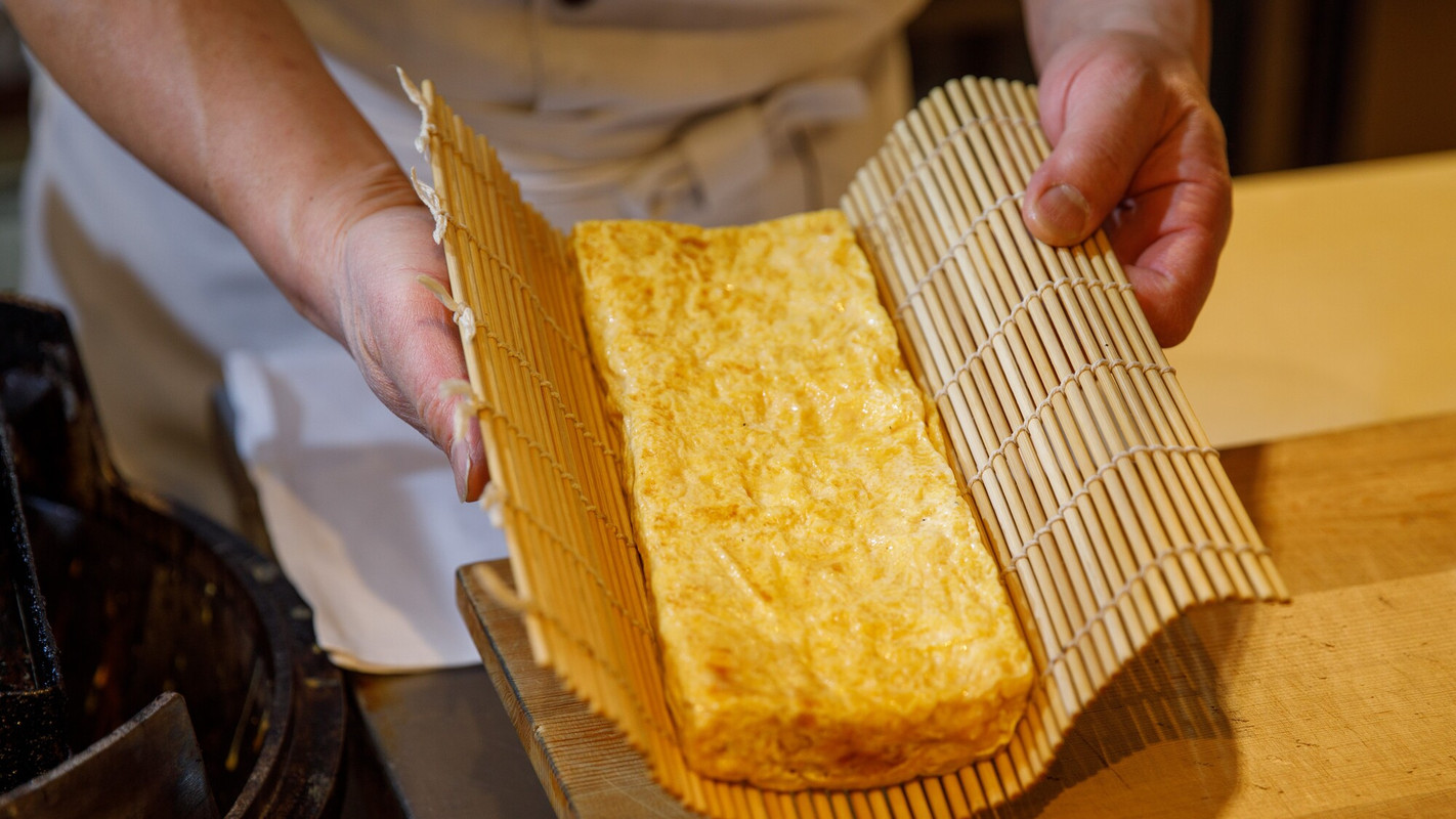 朝食 出汁巻き卵