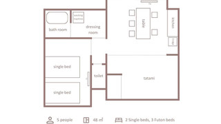 スーペリアスイート 1ベッドルーム 4ベッド (和室付き) 禁煙