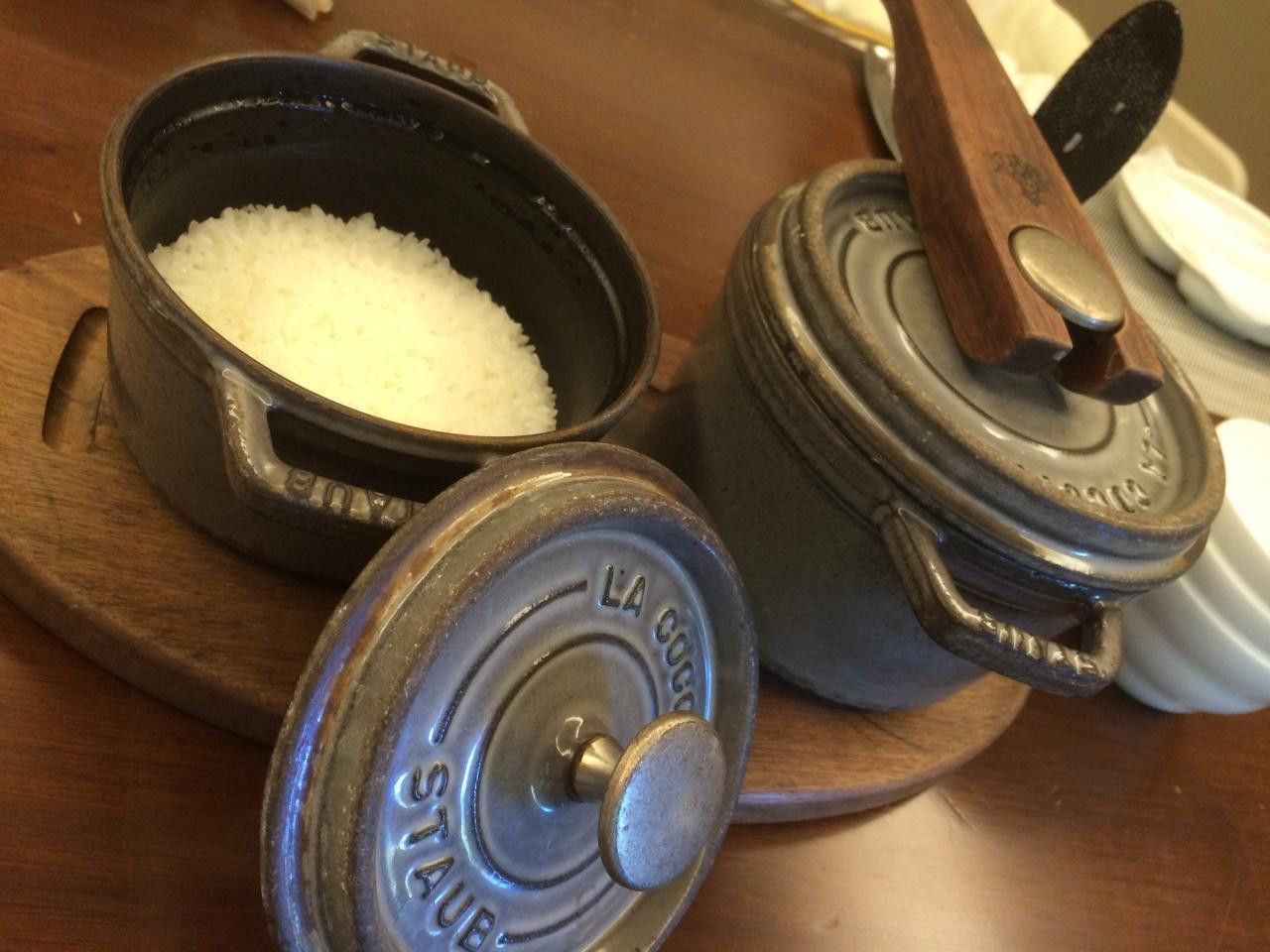 宿泊者だけの特権!ストウブで炊いたご飯の朝食968817