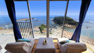 本館402〜404オーシャンビュー和洋室　ツインベッド 禁煙