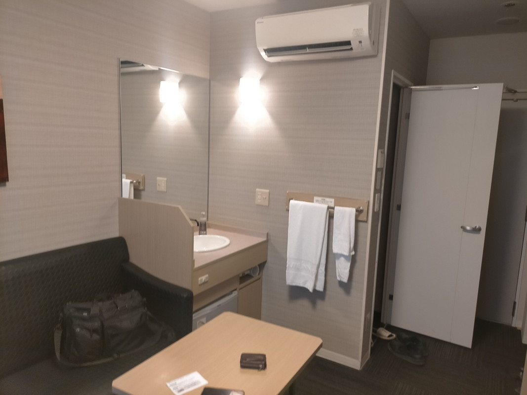 個室風呂がないタイプの部屋で 洗面所、トイレはあるタイプ