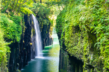 Spectacular view of Miyazaki Beautiful Takachiho Gorge