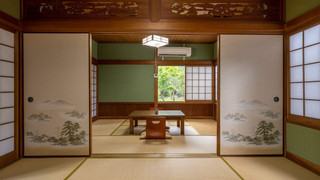 [由布岳] 由布岳一望の一軒家風客室 (6畳+6畳+縁側+専用庭) 禁煙