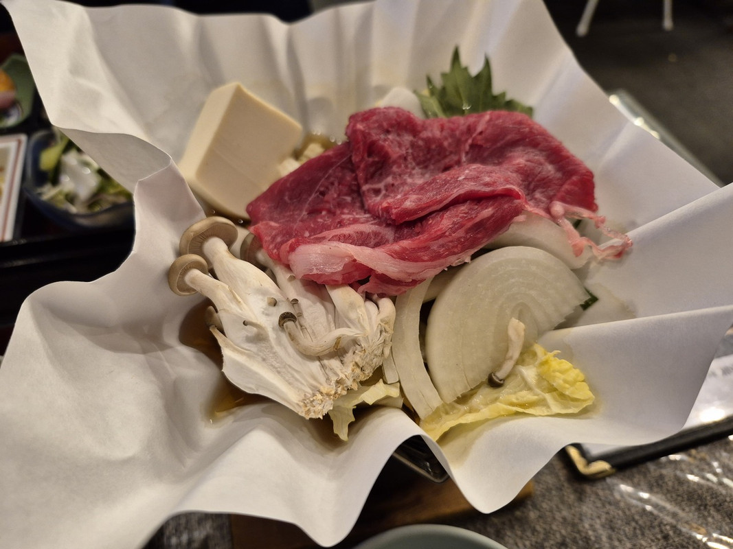 メインのすき焼き