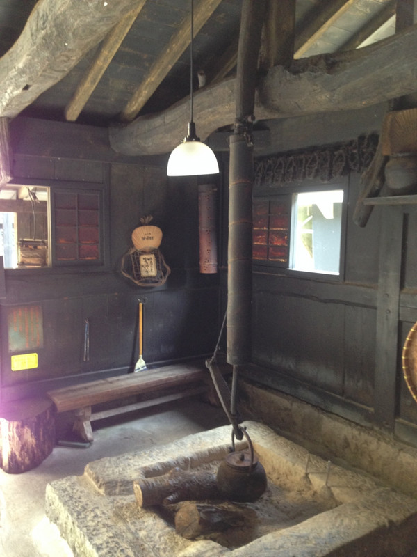 女風呂と男風呂の横に有る待合所