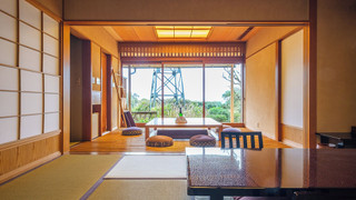 [106]露天風呂付き客室/本間10畳+掘りごたつ式次の間(禁煙):部屋食