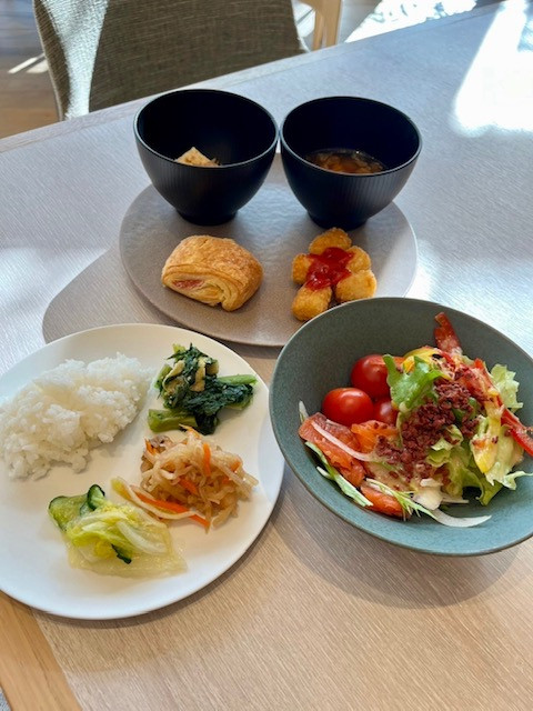 朝食ビュッフェは普通