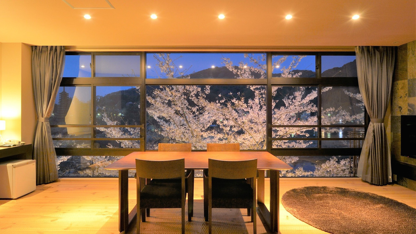 和風スーペリアツイン BOTANからの眺め例