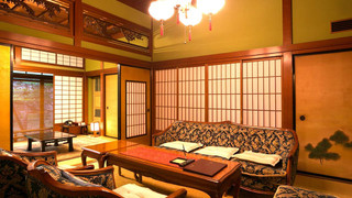 源泉かけ流し温泉付【離れ／延命閣】登録文化財客室 禁煙