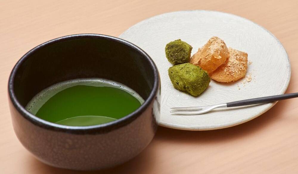 茶の湯で点てた抹茶 / 1