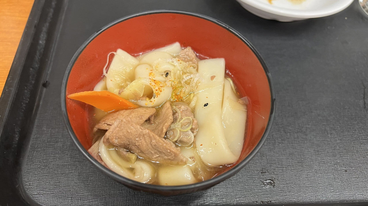 上州の味、おきりこみうどん。美味しかった！