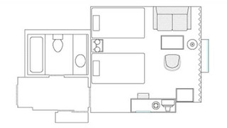 スタンダード ツインルーム 禁煙 オーシャンビュー